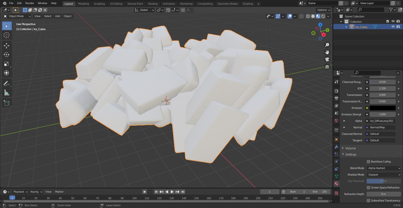 Ice Cubes 3D model