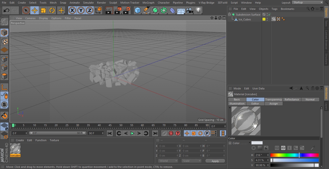 Ice Cubes 3D model