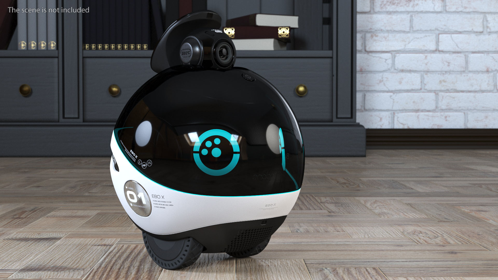 3D Enabot EBO X Companion Robot Blue model