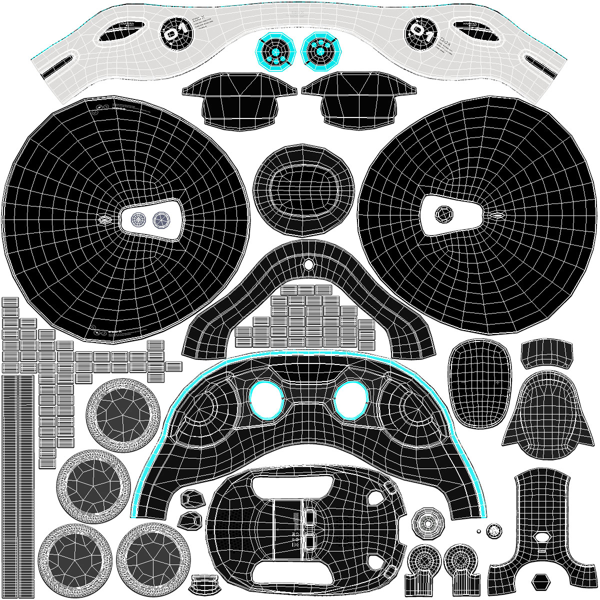 3D Enabot EBO X Companion Robot Blue model