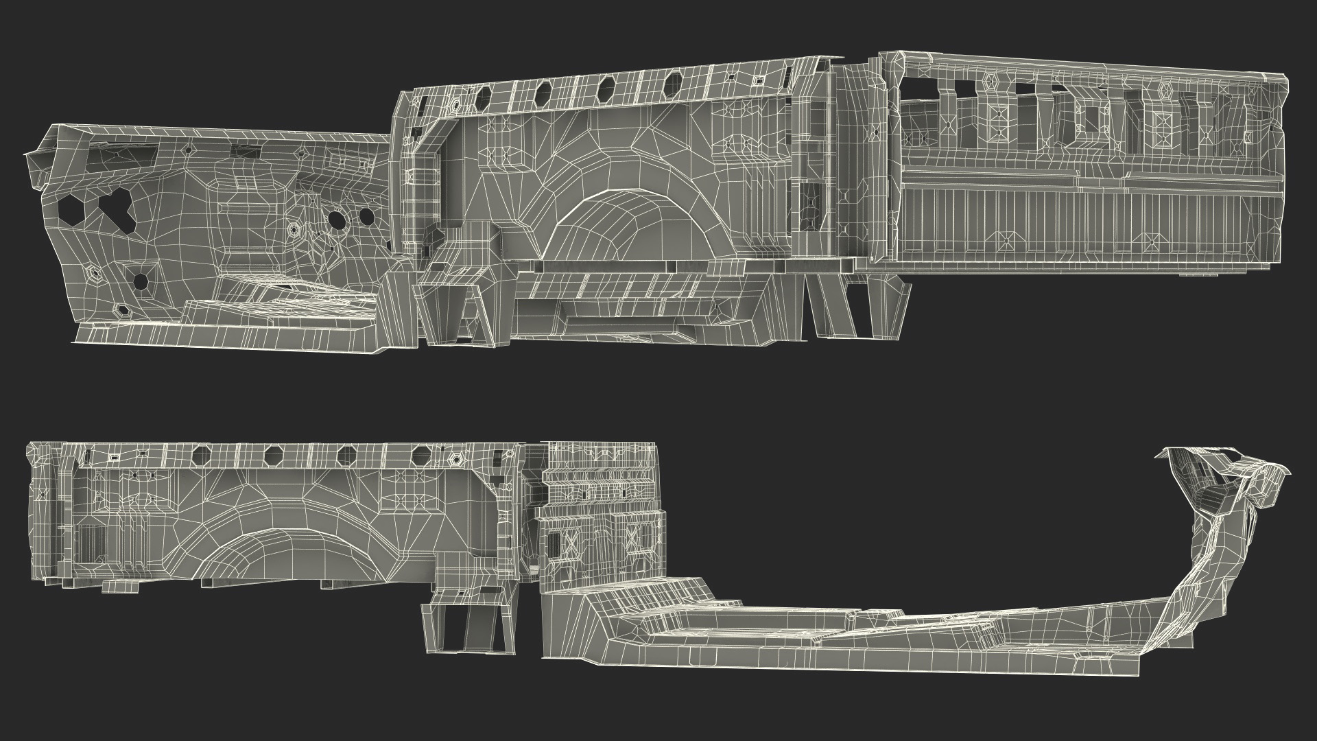 3D Pickup Truck Frame model