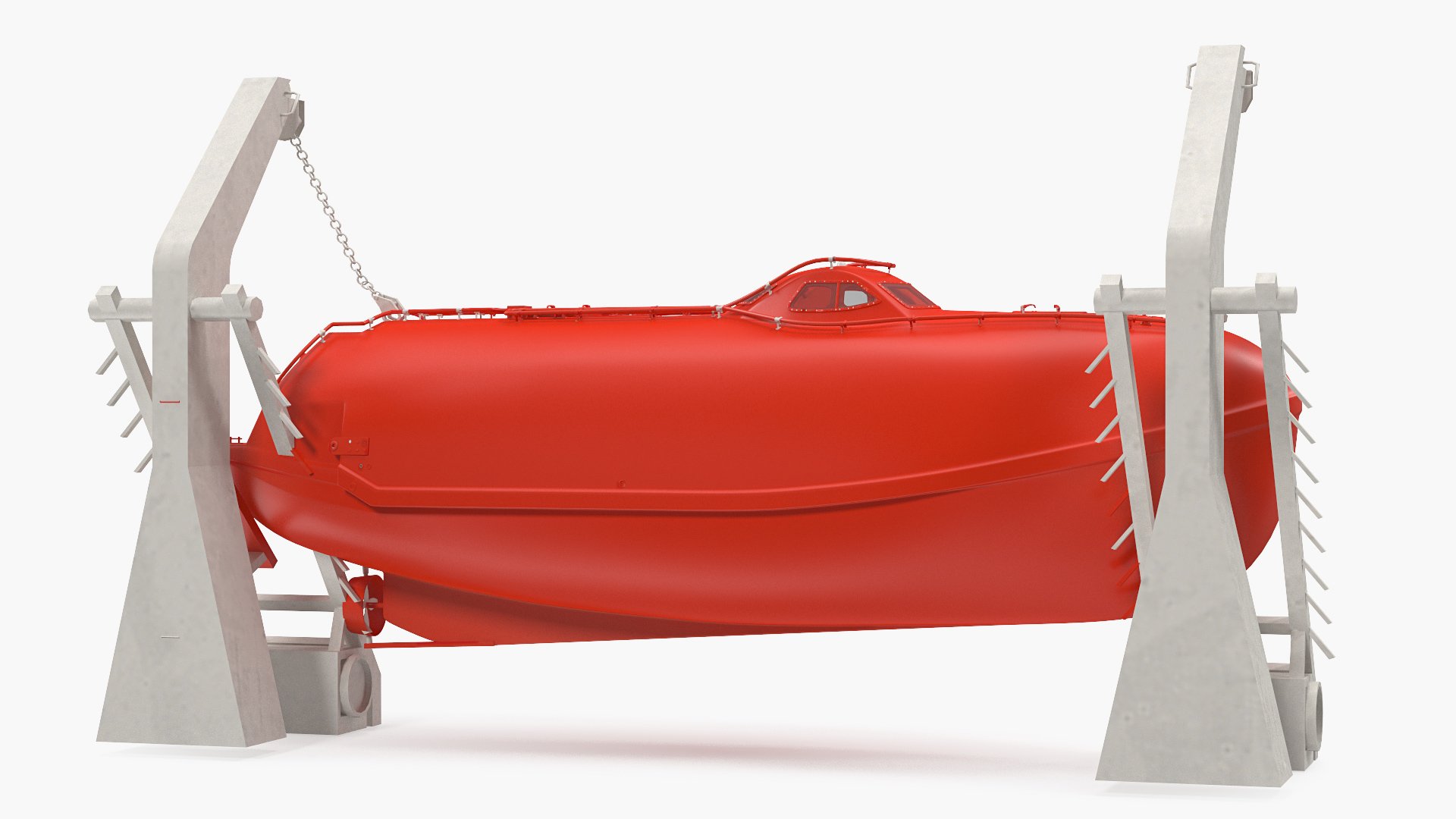 3D model Lifeboat Davit Crane