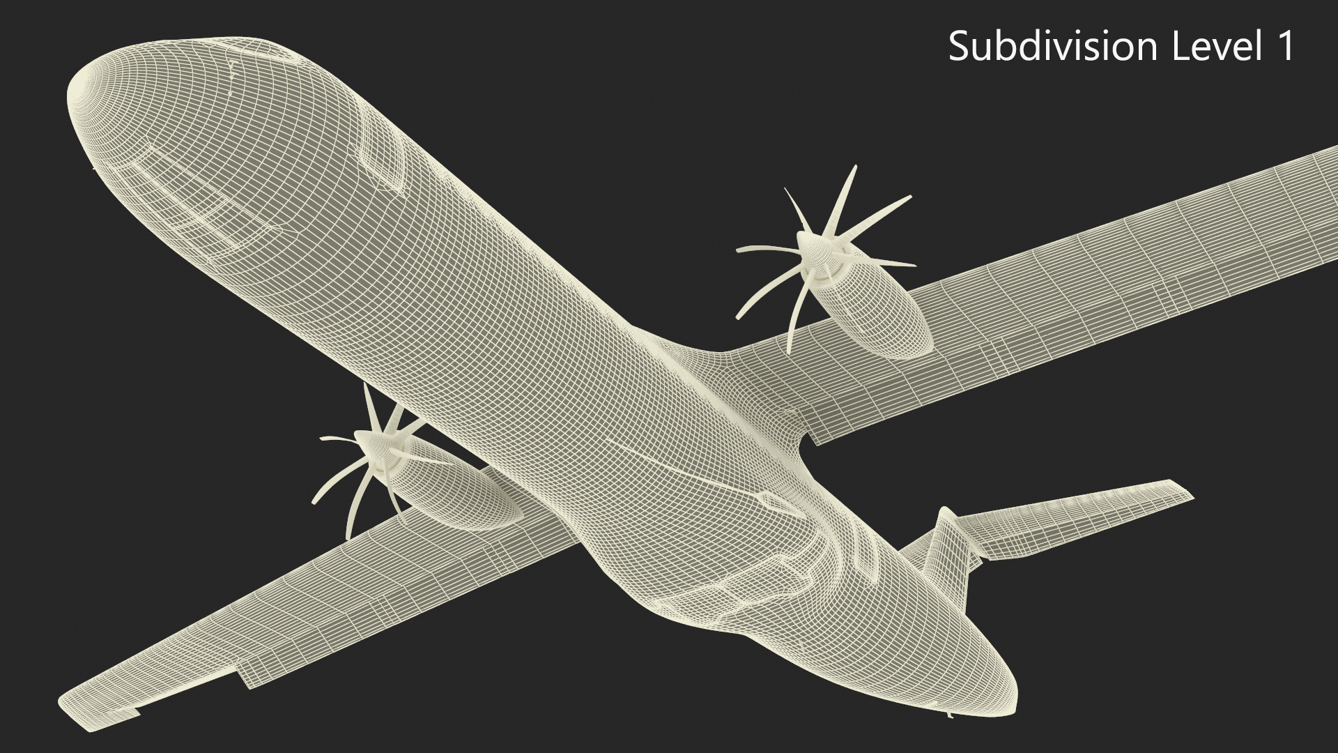 Airbus ZEROe Turboprop Rigged 3D model