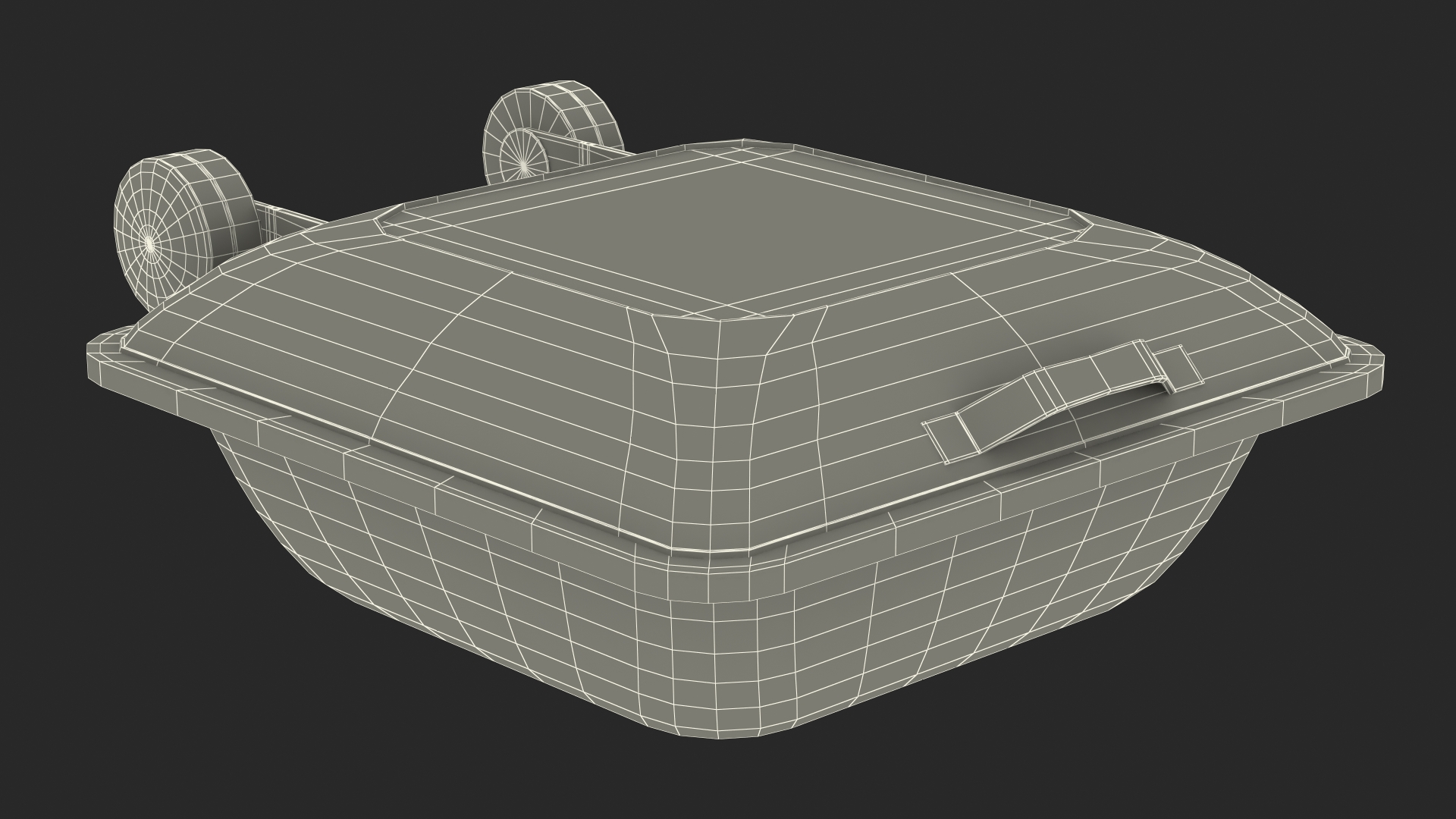 3D Square Induction Chafer with Glass Top model