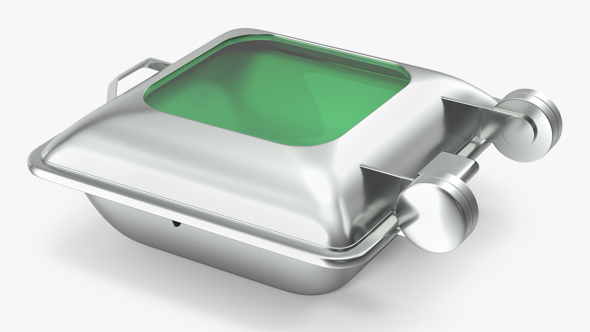 3D Square Induction Chafer with Glass Top model