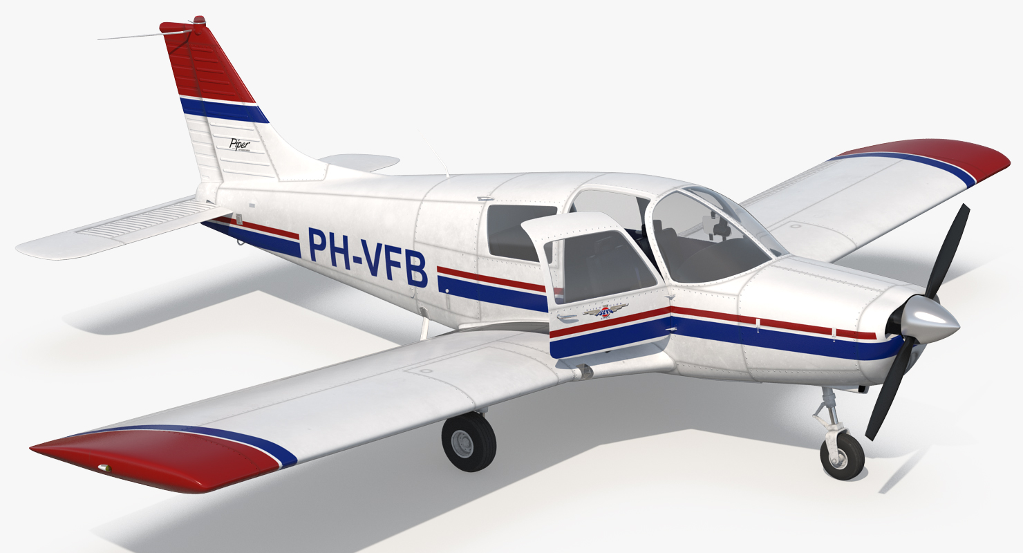 Private Aircraft Piper PA 28 Cherokee 3D