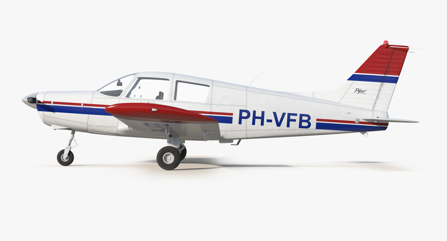 Private Aircraft Piper PA 28 Cherokee 3D