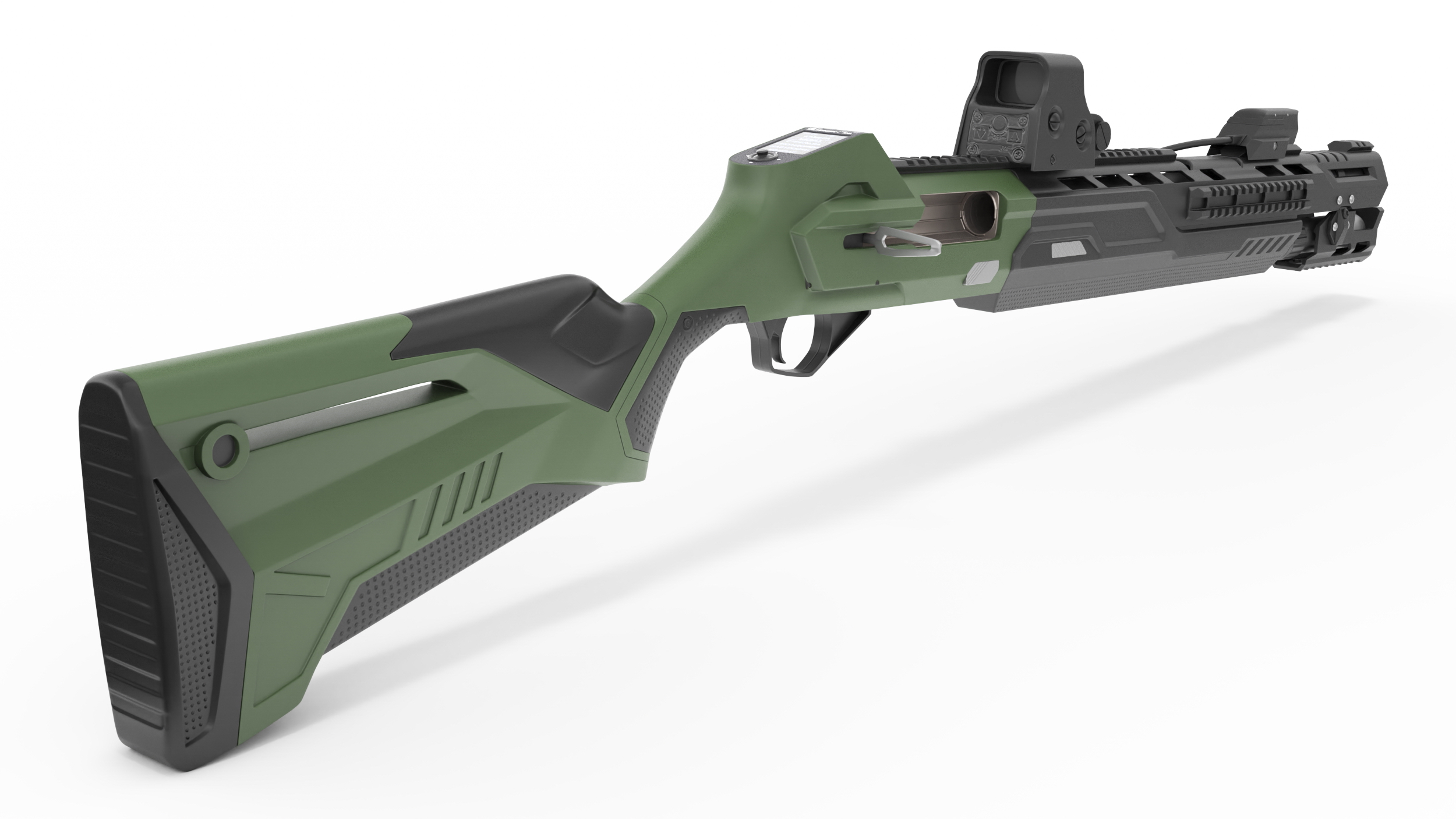 3D model Futuristic Shotgun MP 155 Ultima Kalashnikov Green