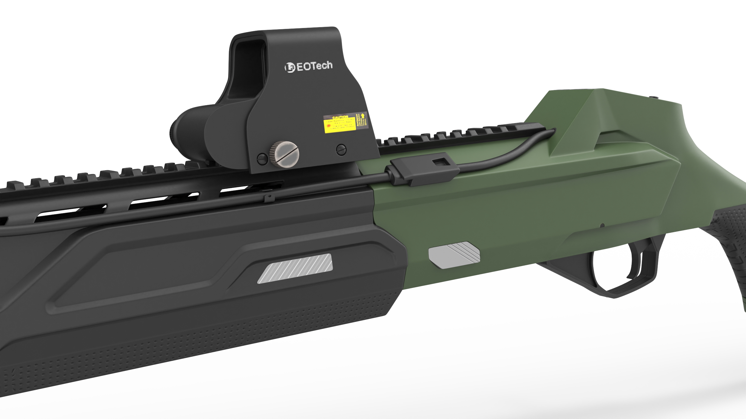 3D model Futuristic Shotgun MP 155 Ultima Kalashnikov Green