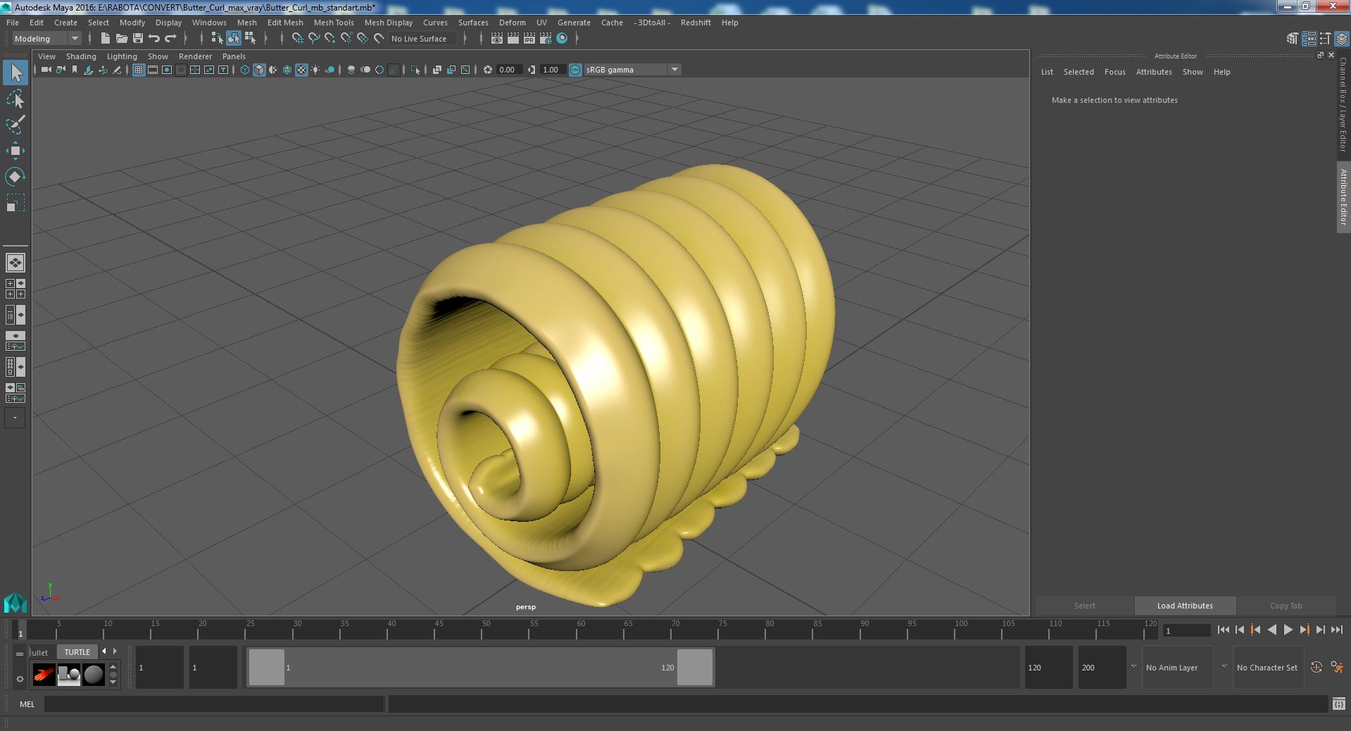 3D Butter Curl