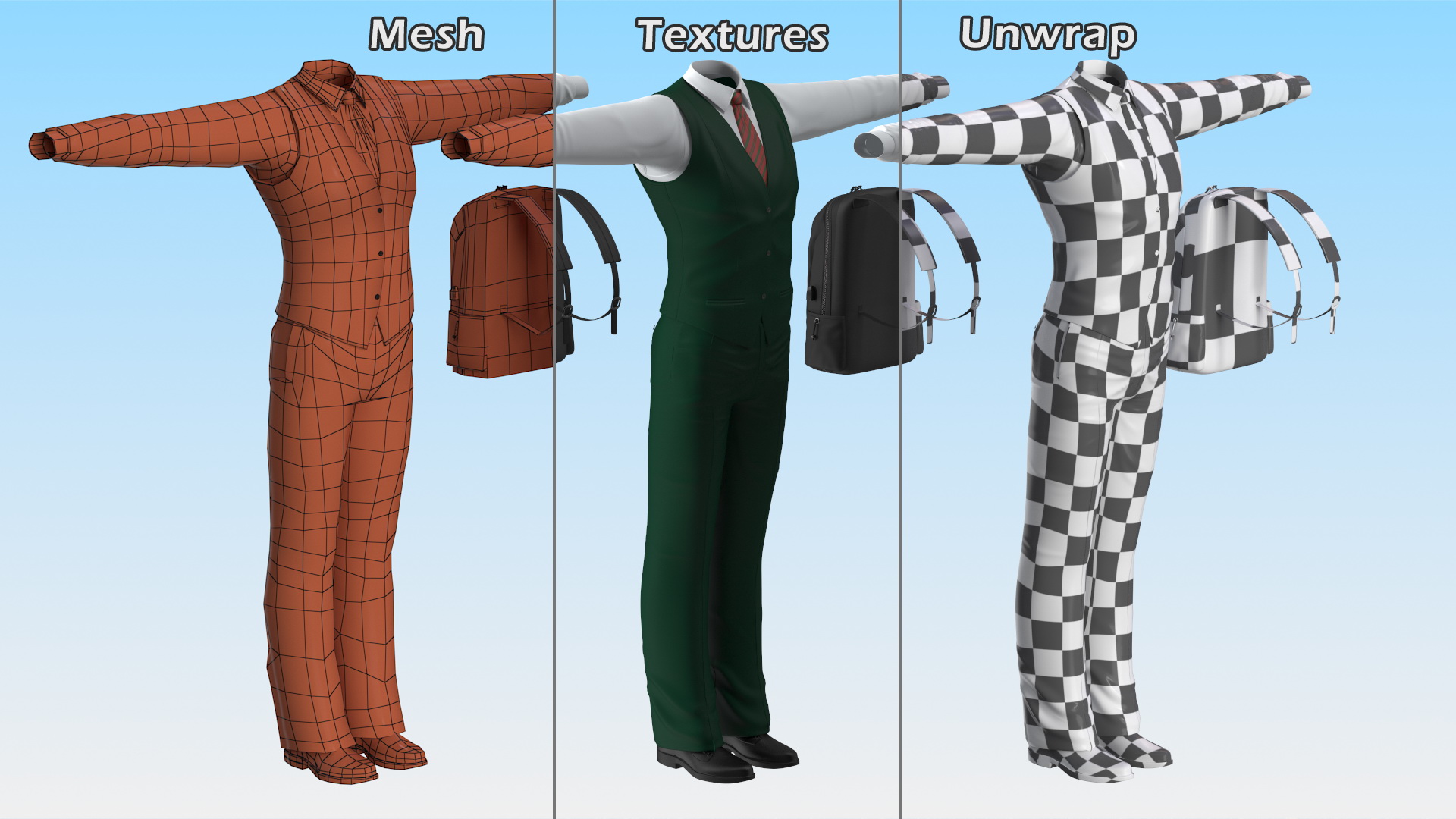 Teenage School Uniform 3D