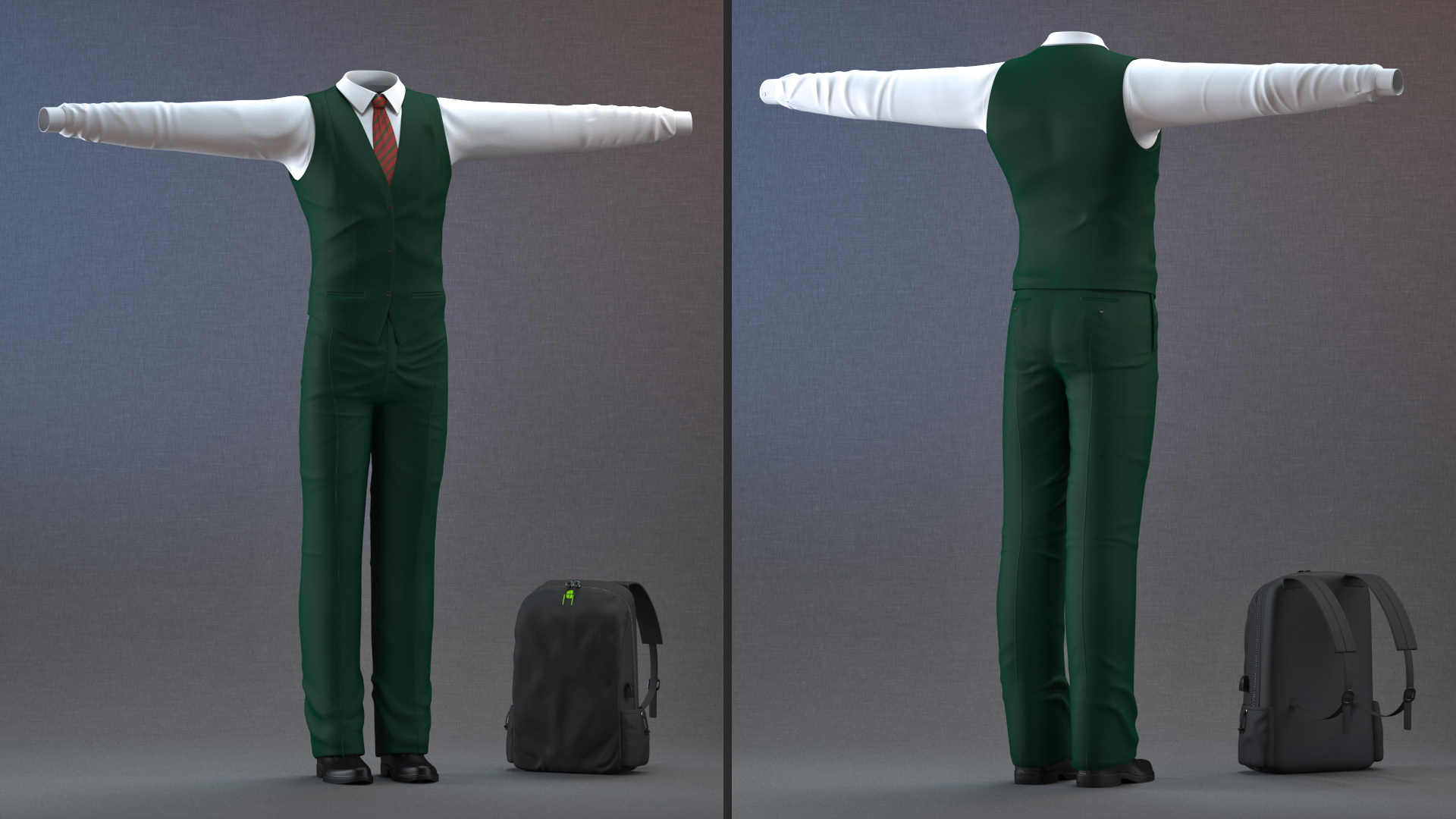 Teenage School Uniform 3D