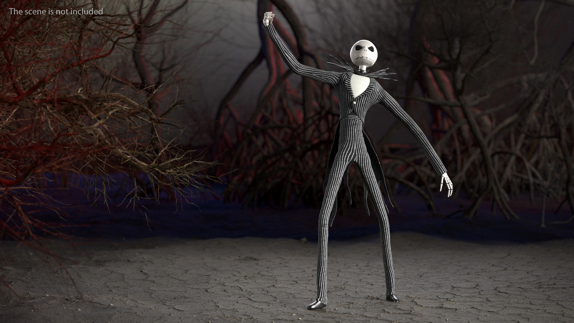 Angry Jack Skellington Character 3D