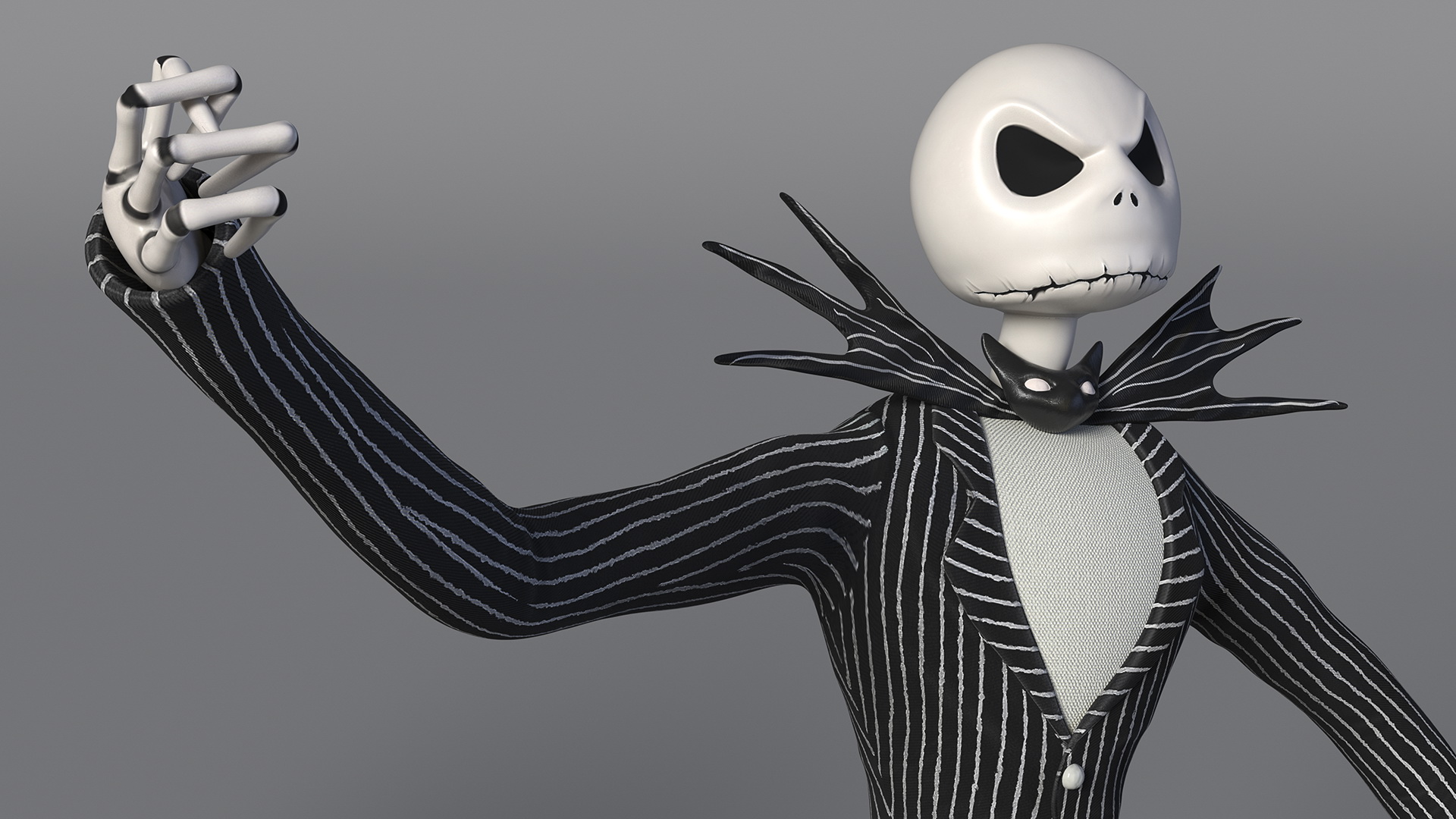 Angry Jack Skellington Character 3D