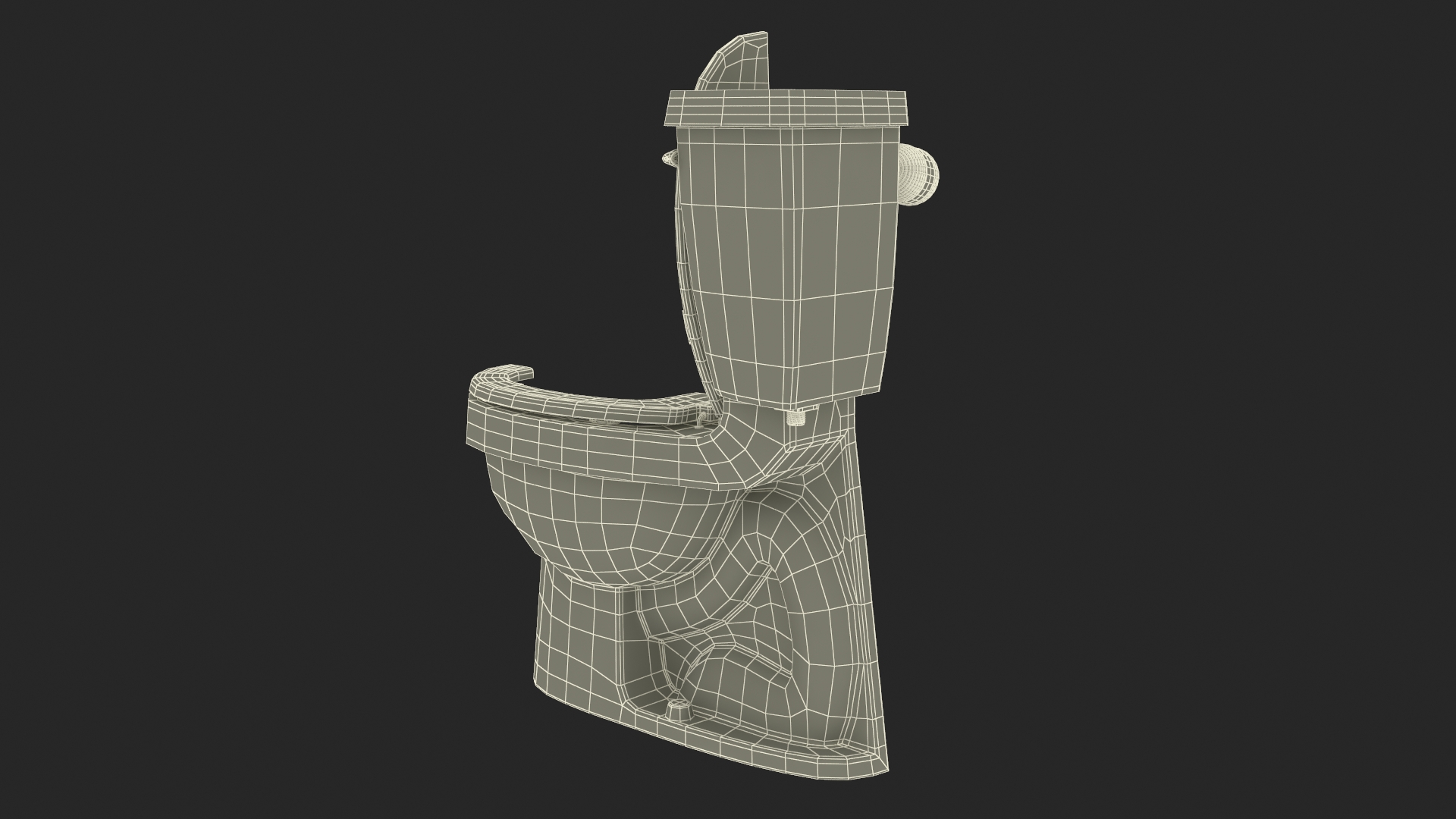 3D model Toilet Cross Section