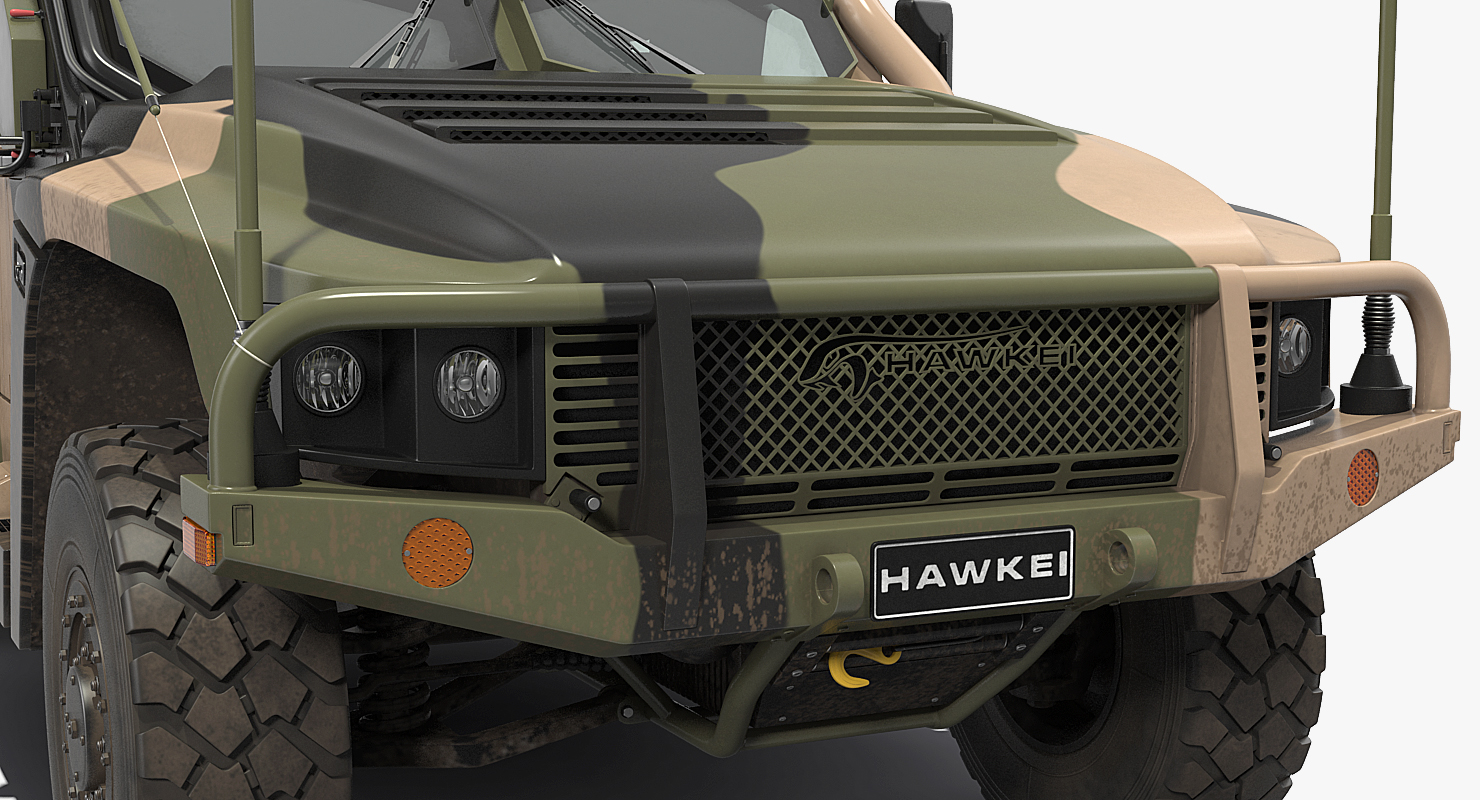 3D High Mobility Protected Vehicle Hawkei PMV 4x4 Camo