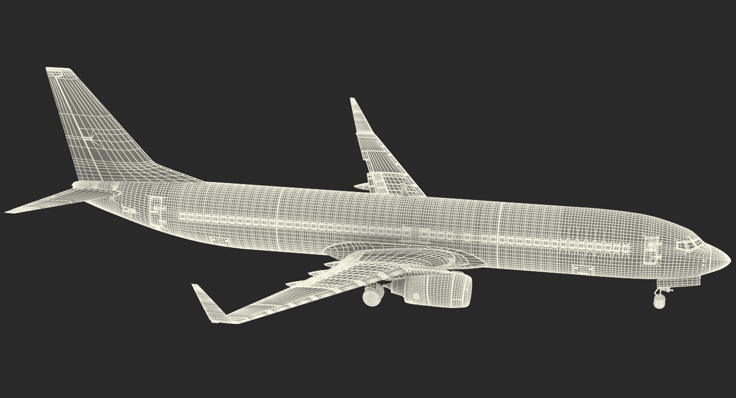 3D Boeing 737 900 with Interior Generic