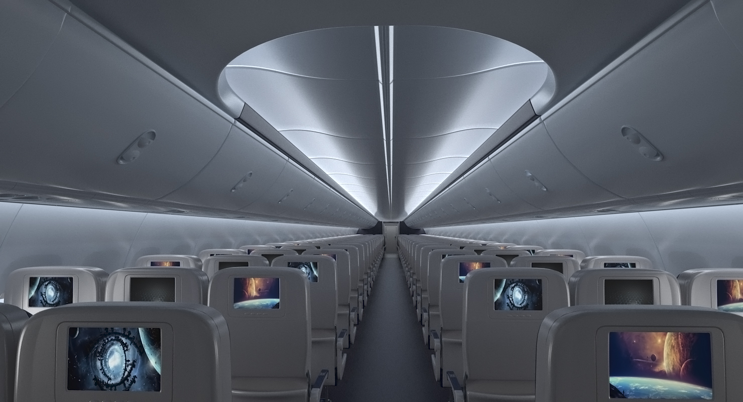 3D Boeing 737 900 with Interior Generic