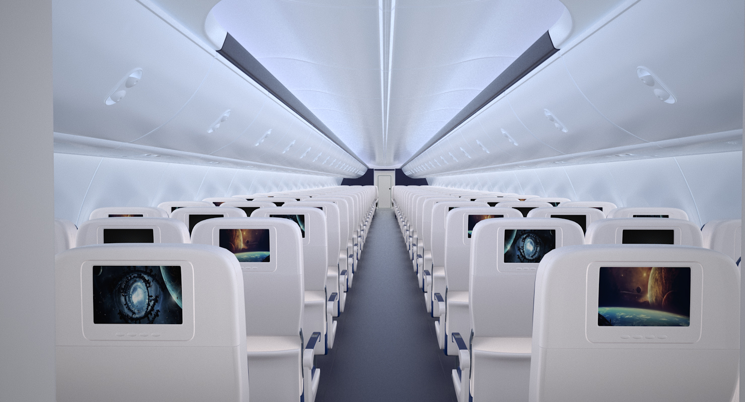 3D Boeing 737 900 with Interior Generic