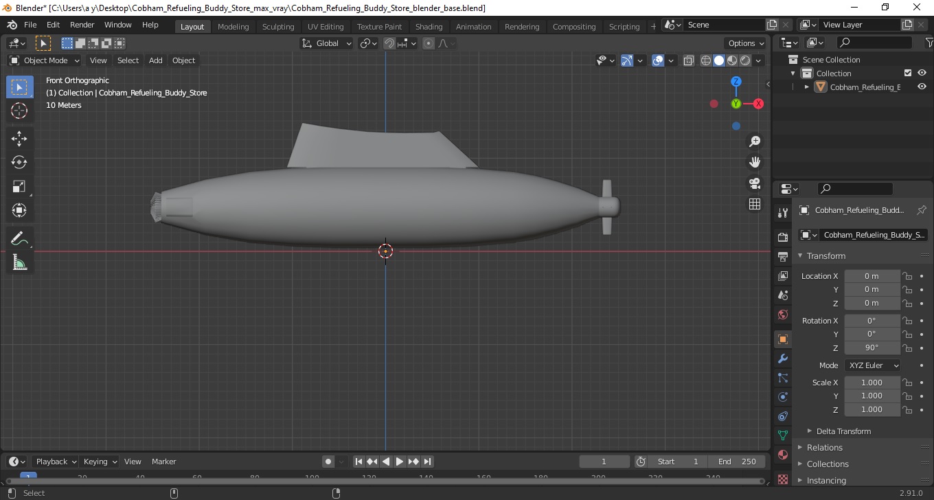 3D Cobham Refueling Buddy Store model