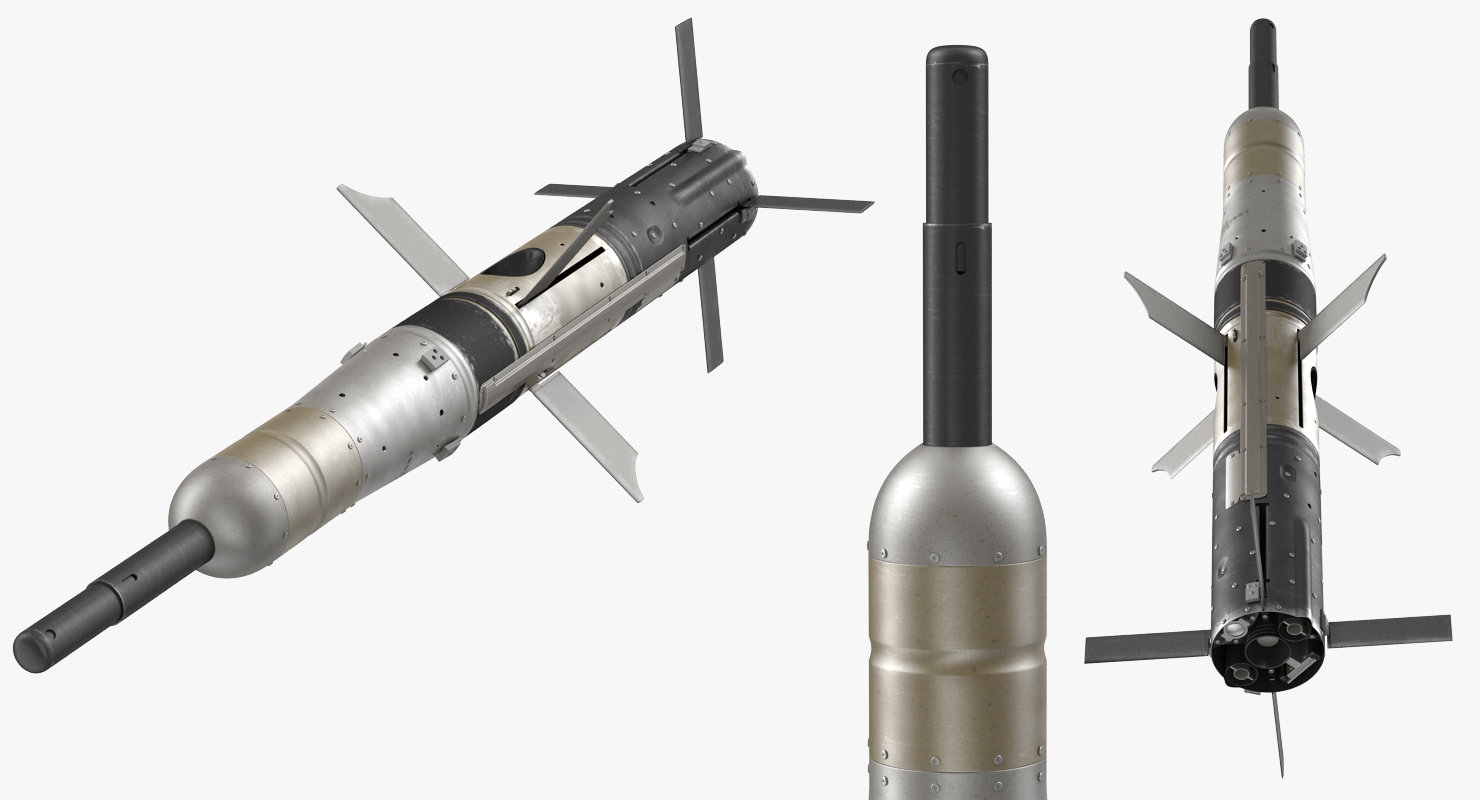 3D BGM 71c TOW Missile Rigged