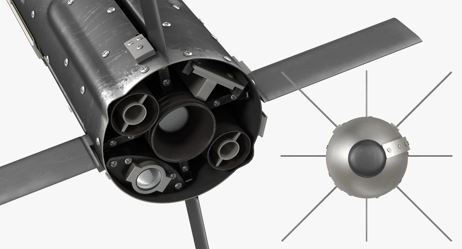 3D BGM 71c TOW Missile Rigged