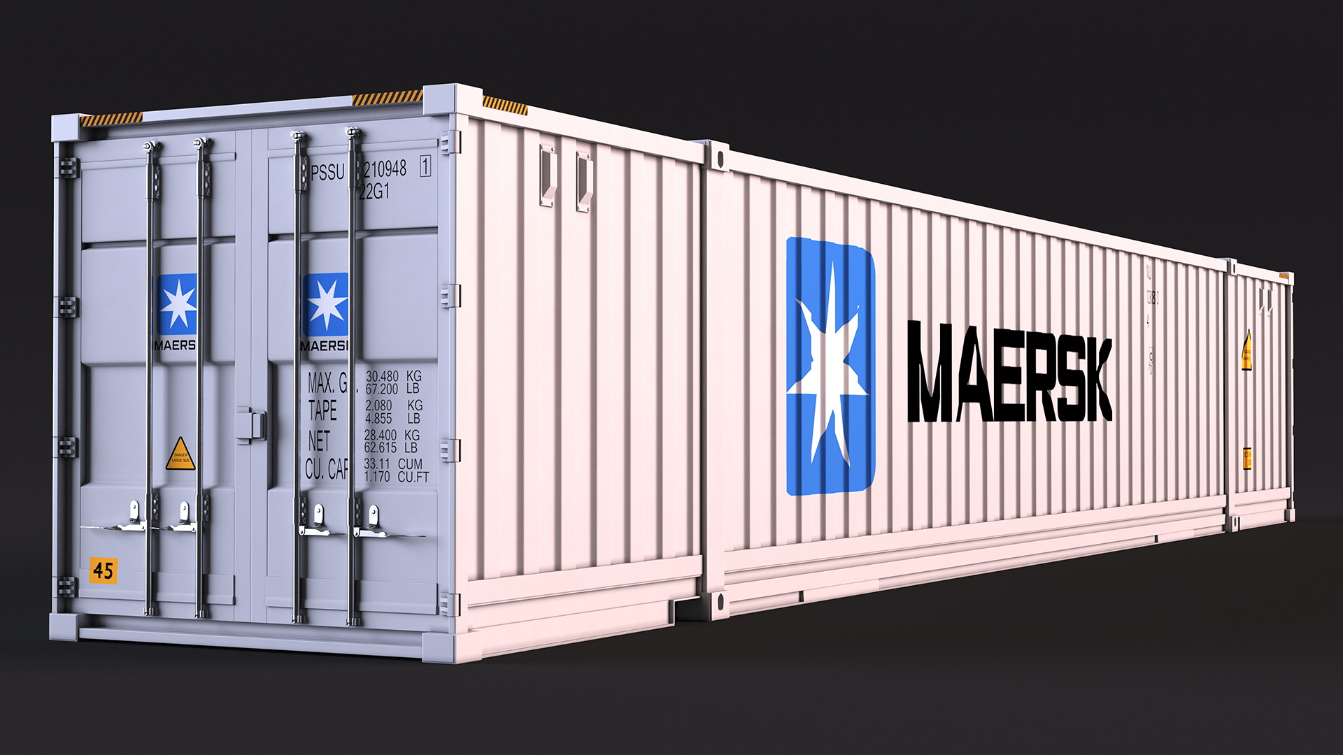 53 Foot High Cube Container 3D