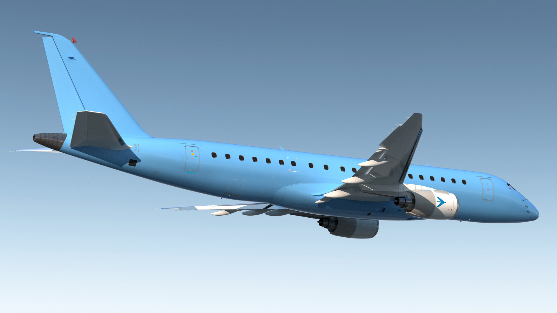 Commercial Airliner Generic Rigged 3D model