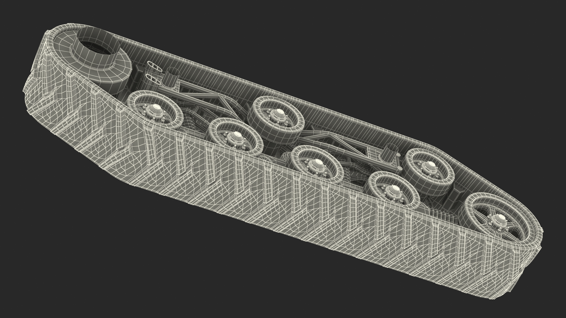 3D Polar Engine Track model