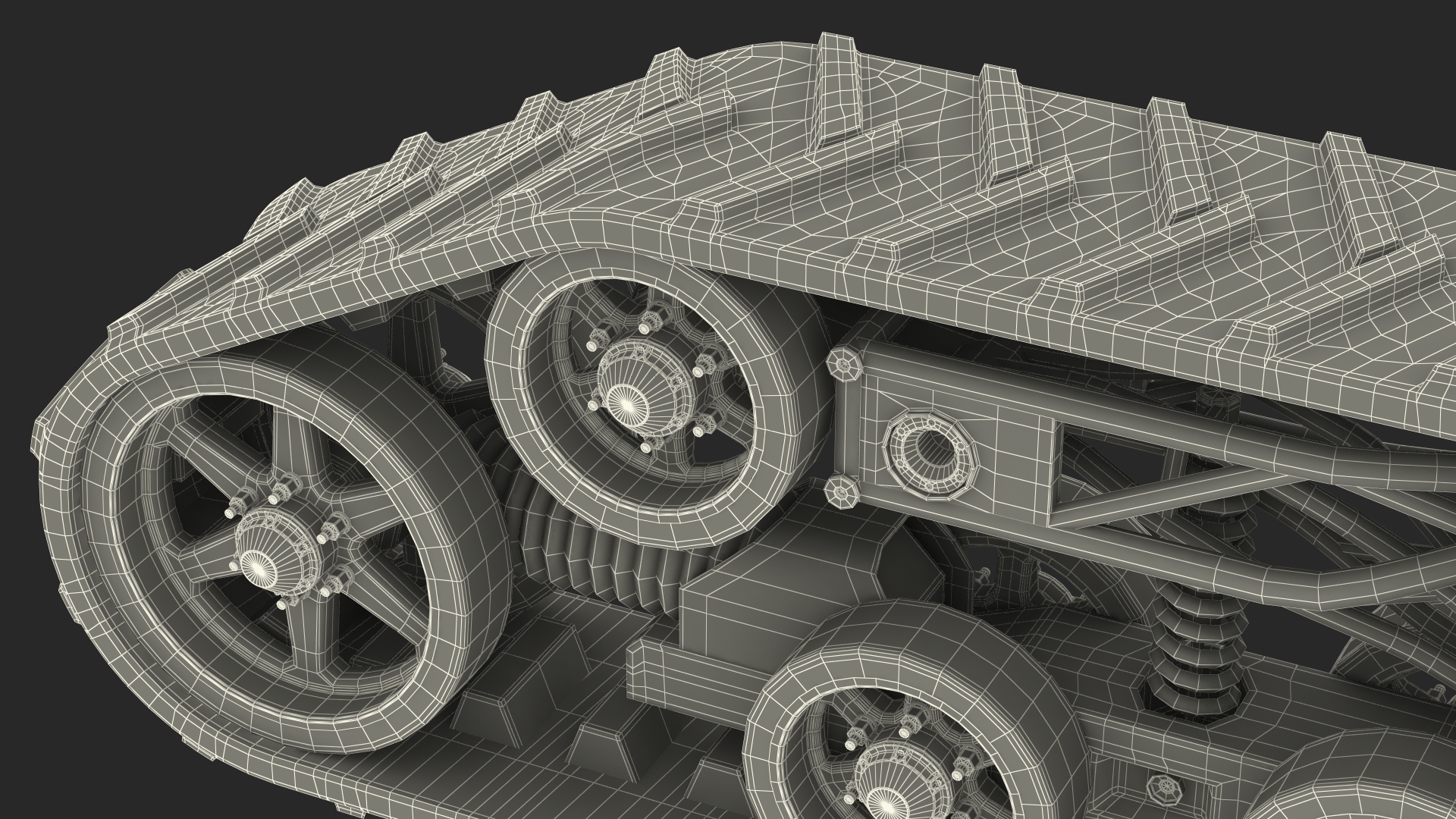 3D Polar Engine Track model