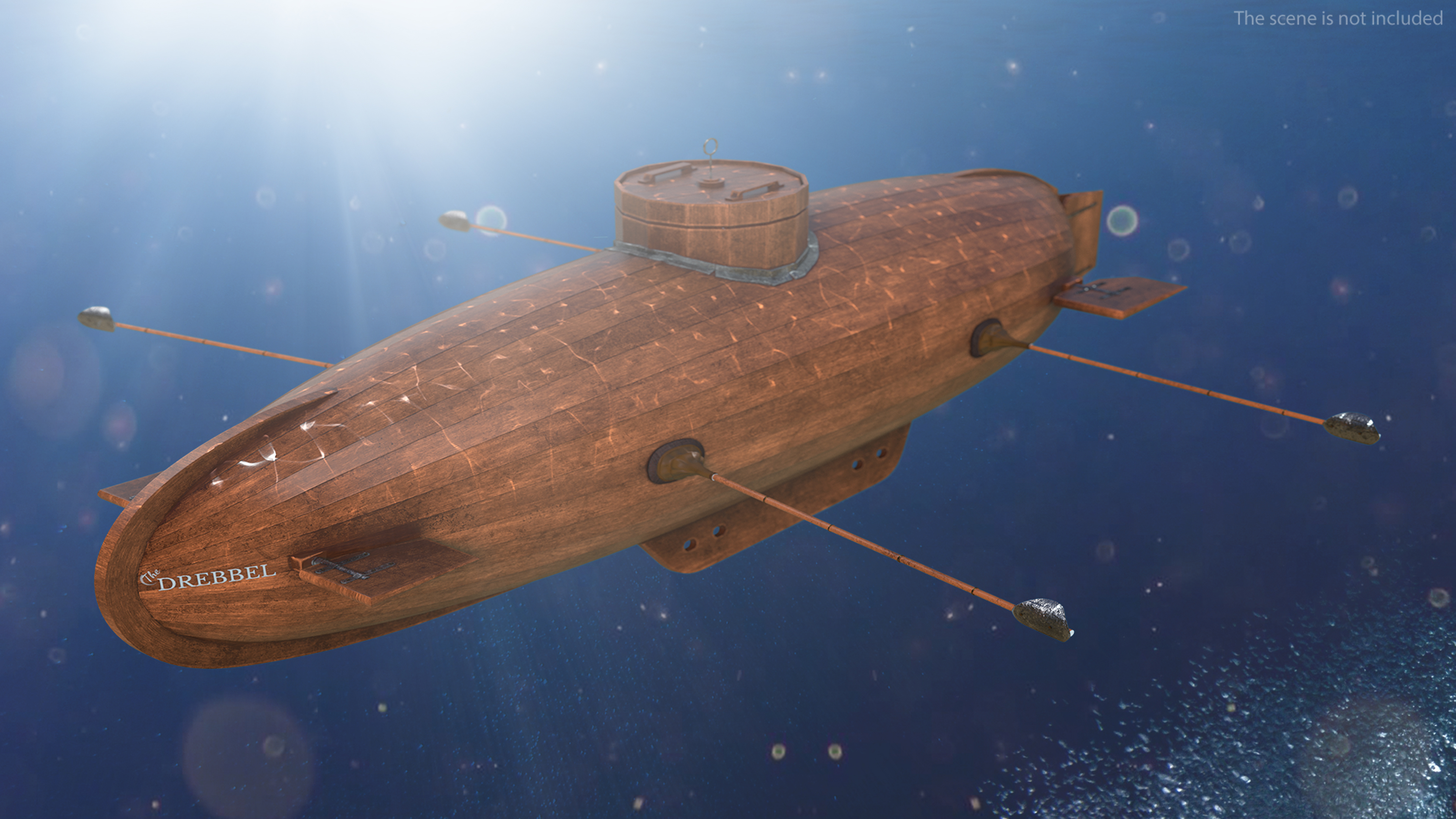 3D Realistic Model of Drebbel Submarine