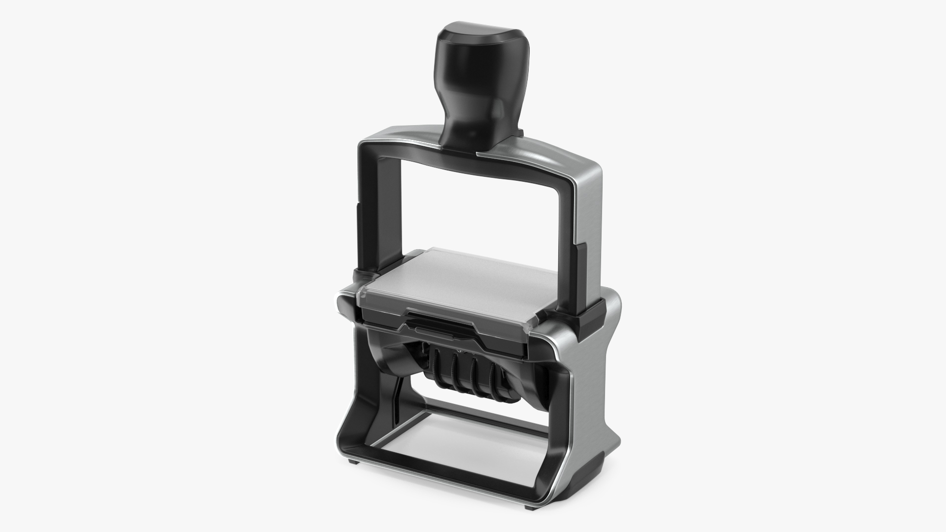 Professional Self Inking Date Stamp Rigged 3D