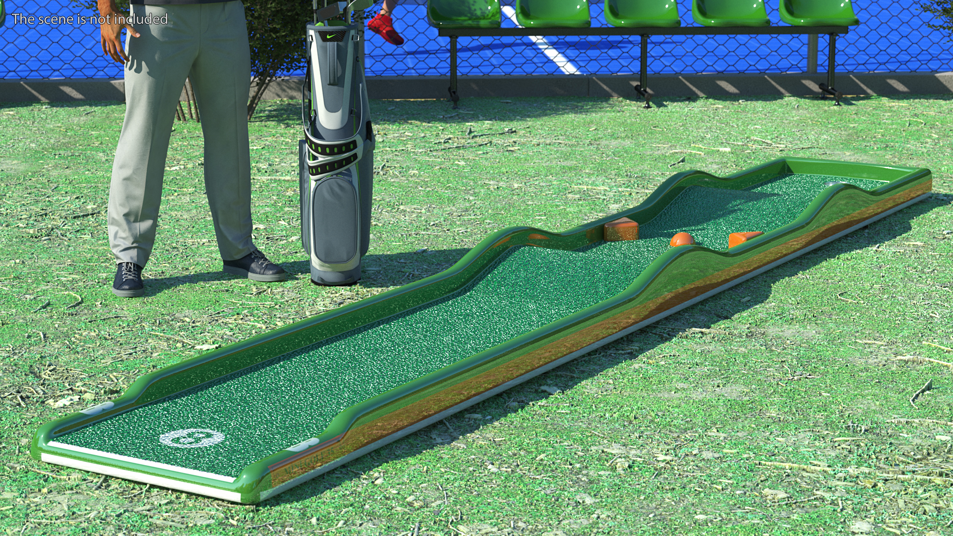 Minigolf 35 Portable Course Hole 8 3D model