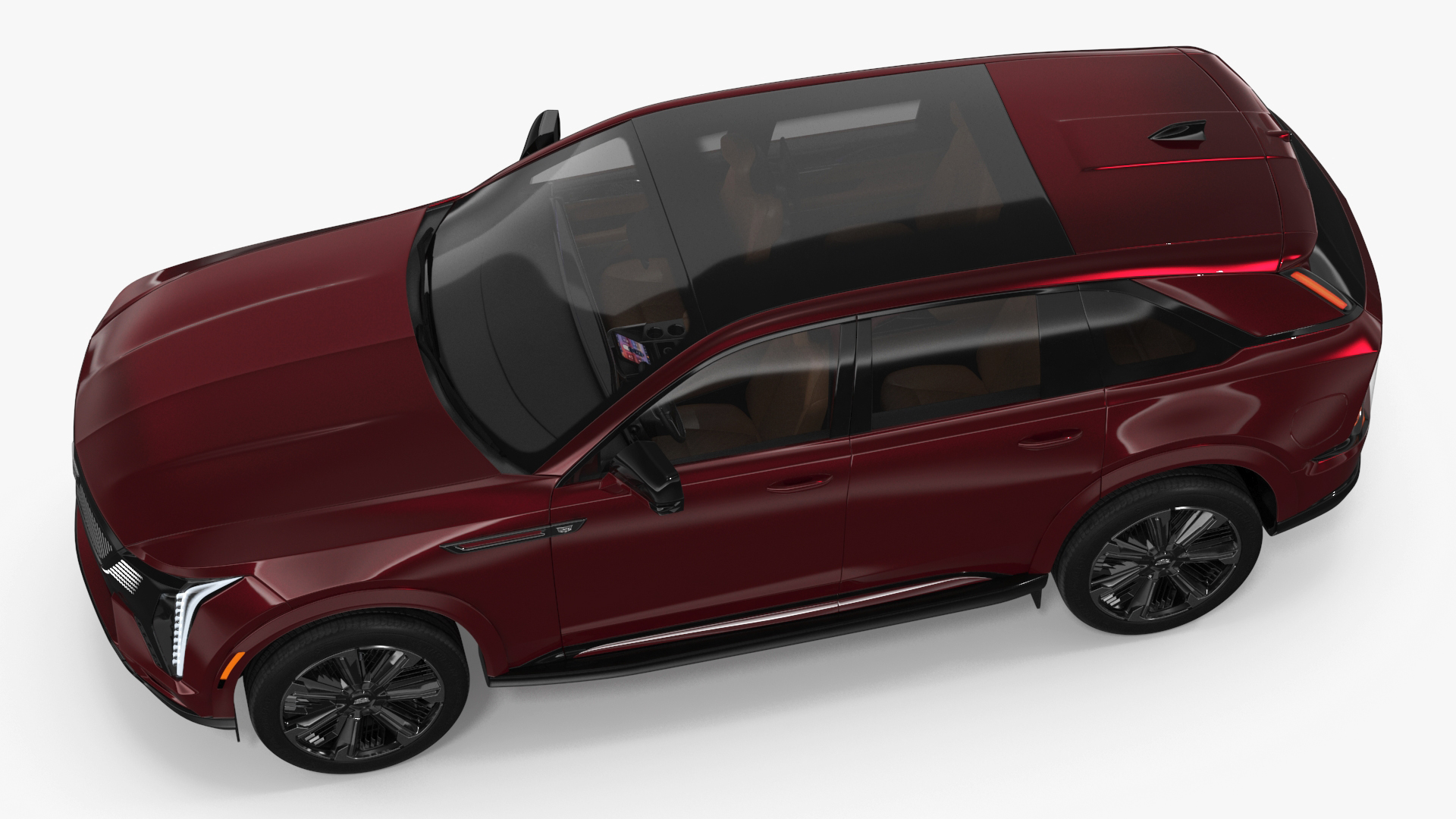 3D model Electric 2025 Cadillac Escalade IQ Black Cherry Tincoat