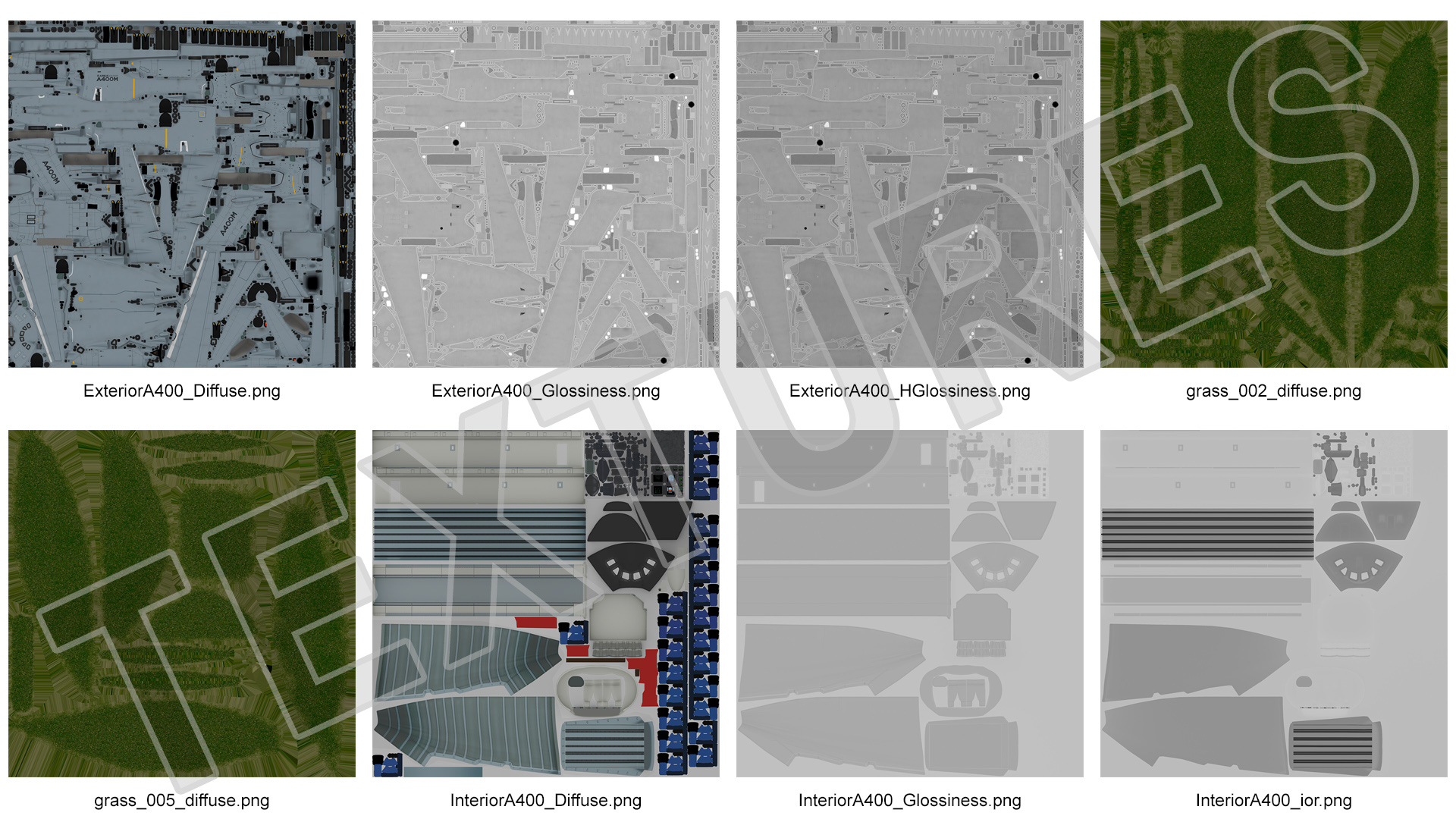 Airport Runway With Airbus A400M Atlas Military Transport 3D