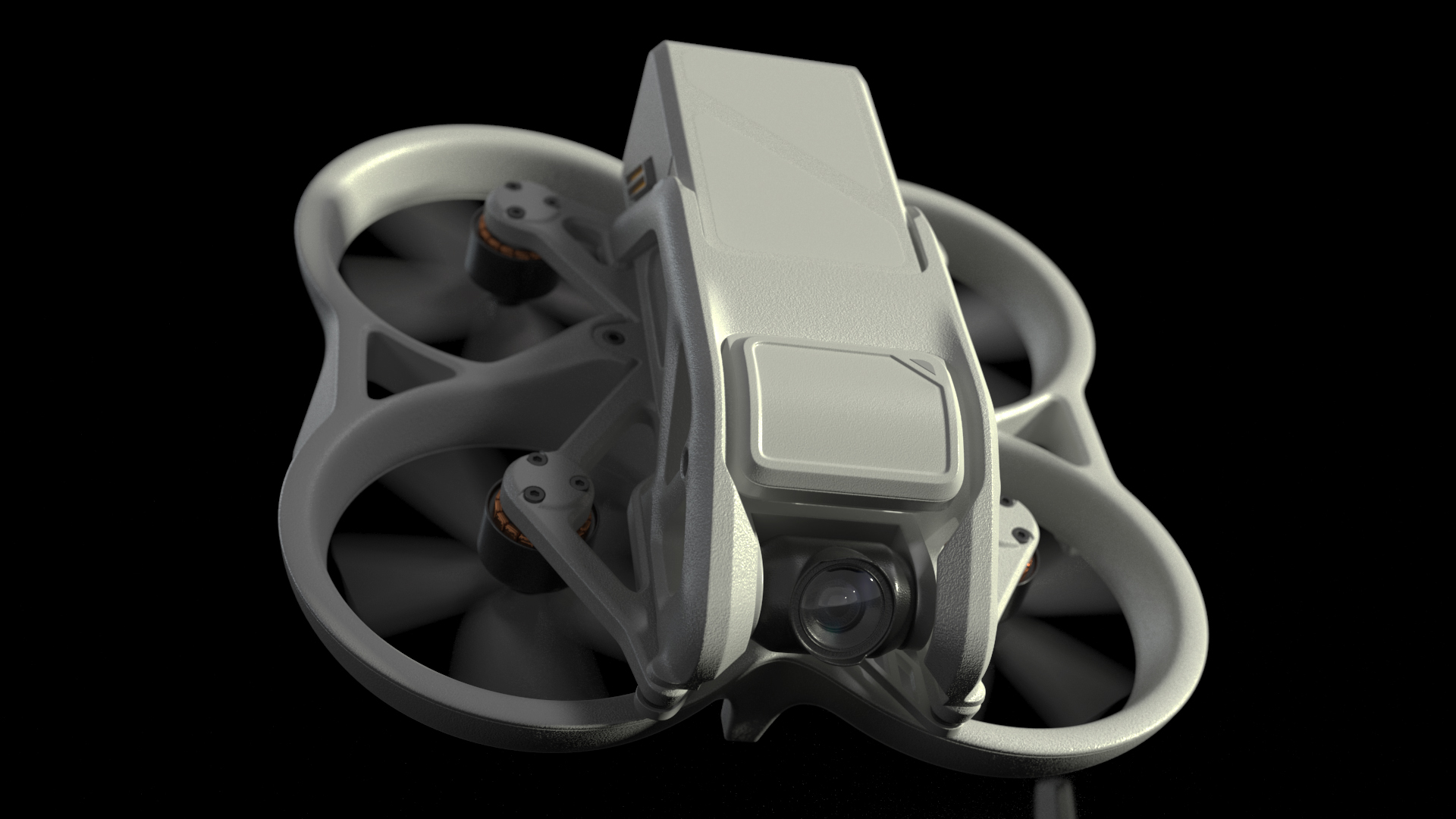 Camera Drone Rigged 3D model