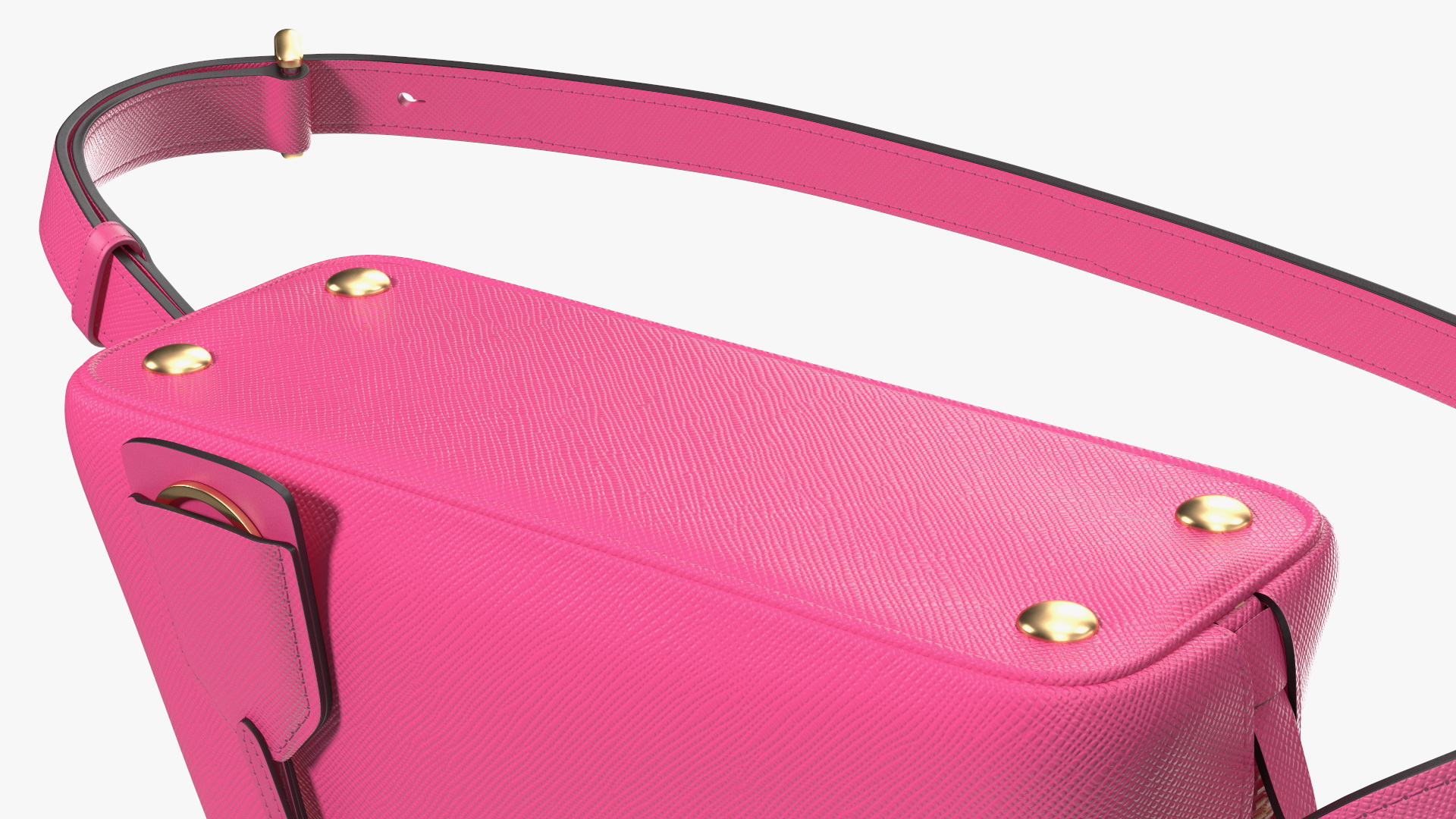 3D Fashionable Leather Bag Magenta