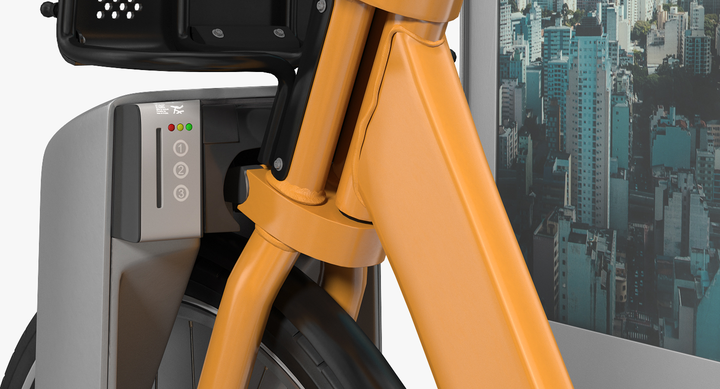 3D Sharing Pay Station with Bicycles Generic