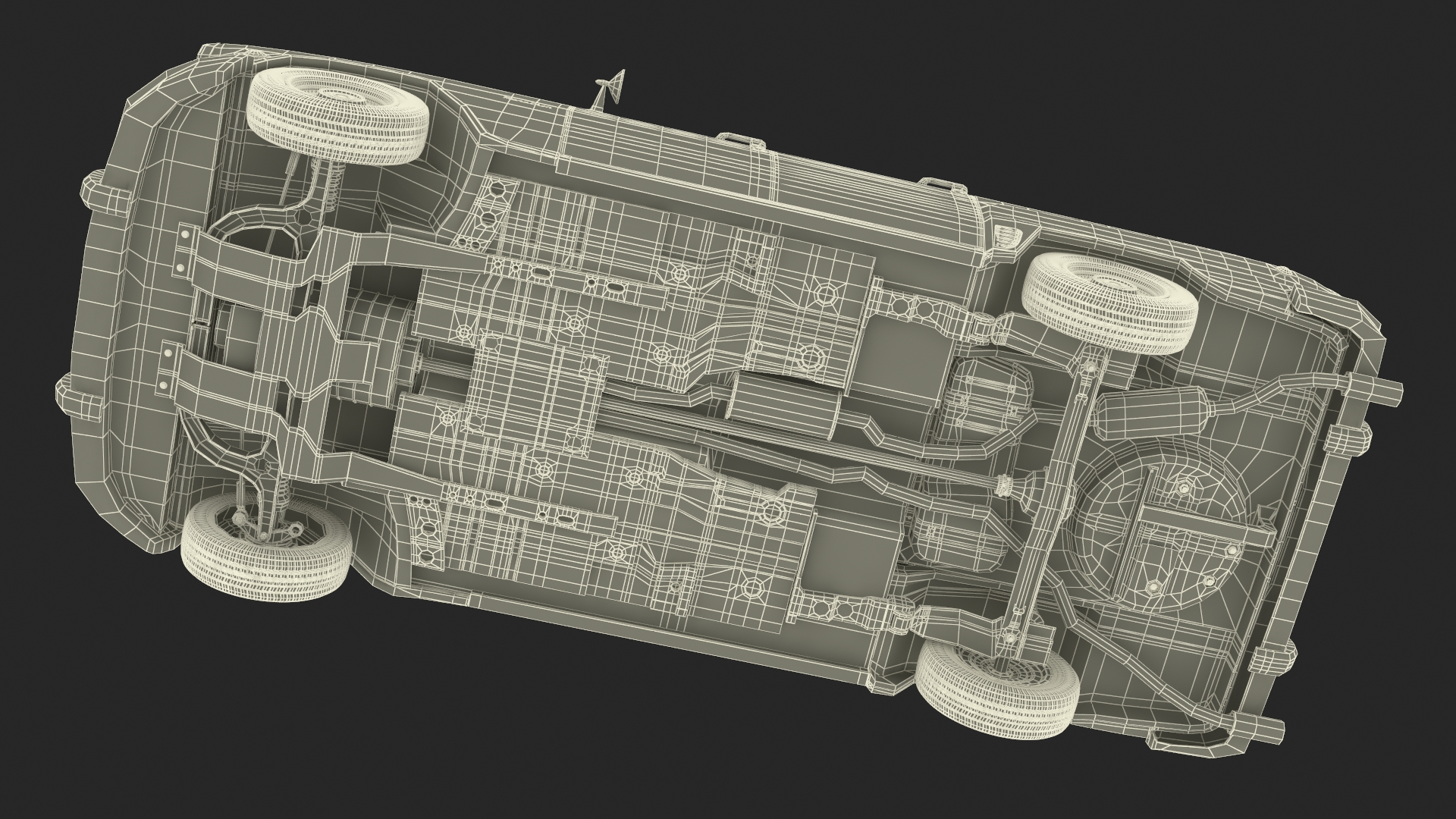 3D Checker Taxicab 1982 Rigged for Cinema 4D