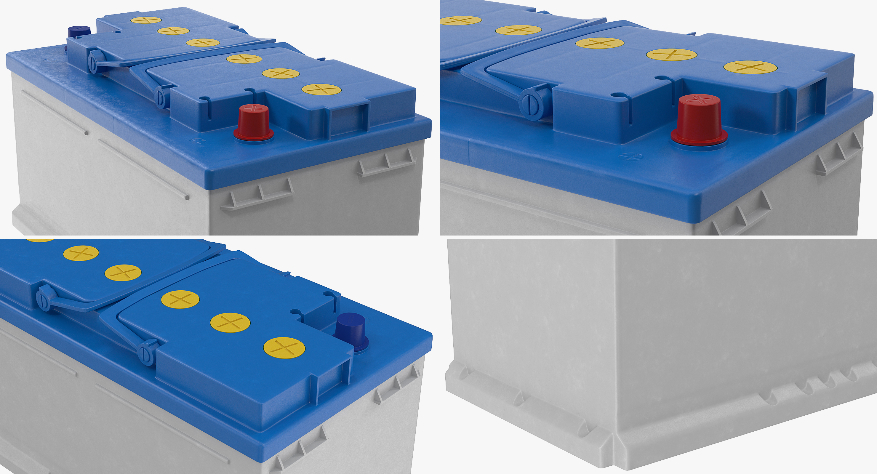 12 Volt Car Battery 3D model