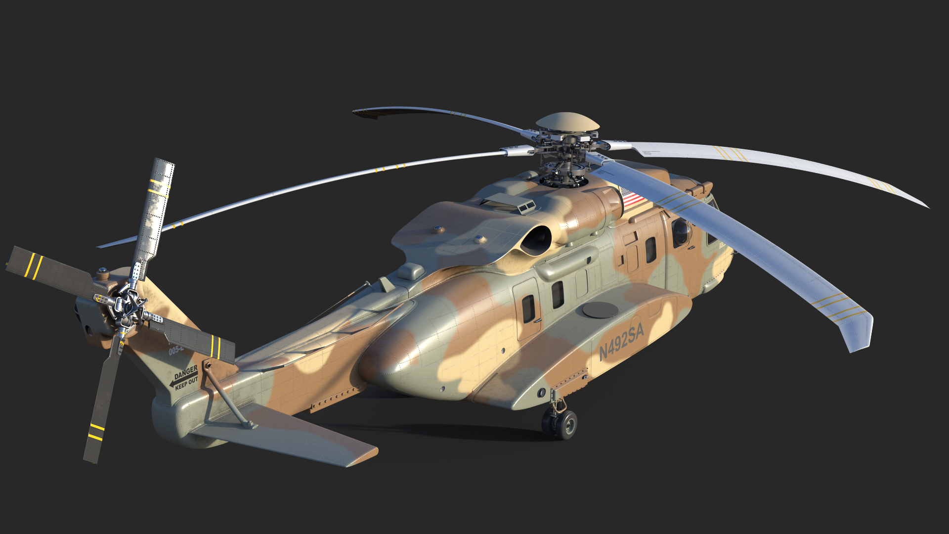 3D Sikorsky H-92 Superhawk model