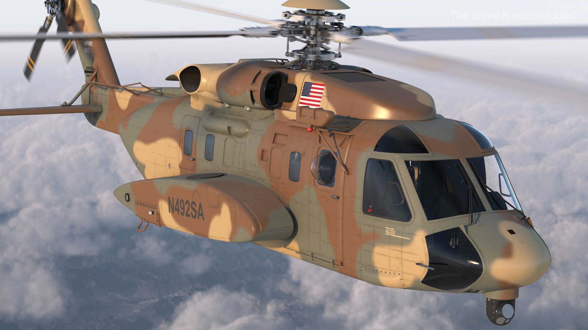 3D Sikorsky H-92 Superhawk model