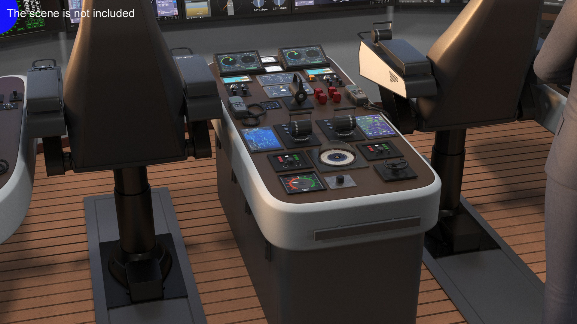 3D model Ship Control Station