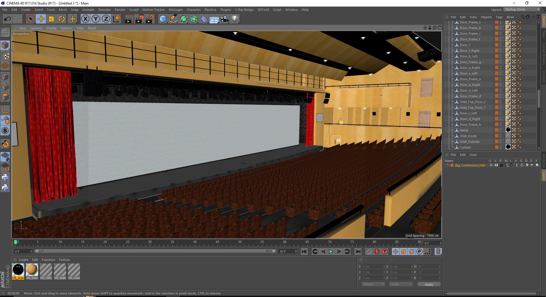 Big Conference Hall 3D model