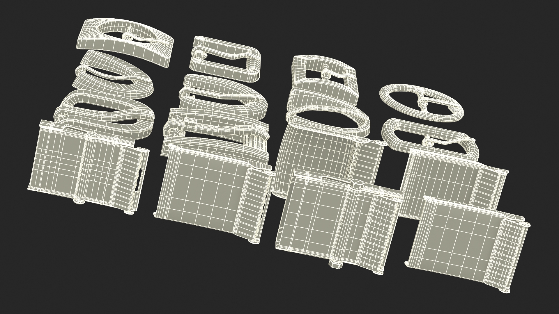 3D Used Belt Bucklers model