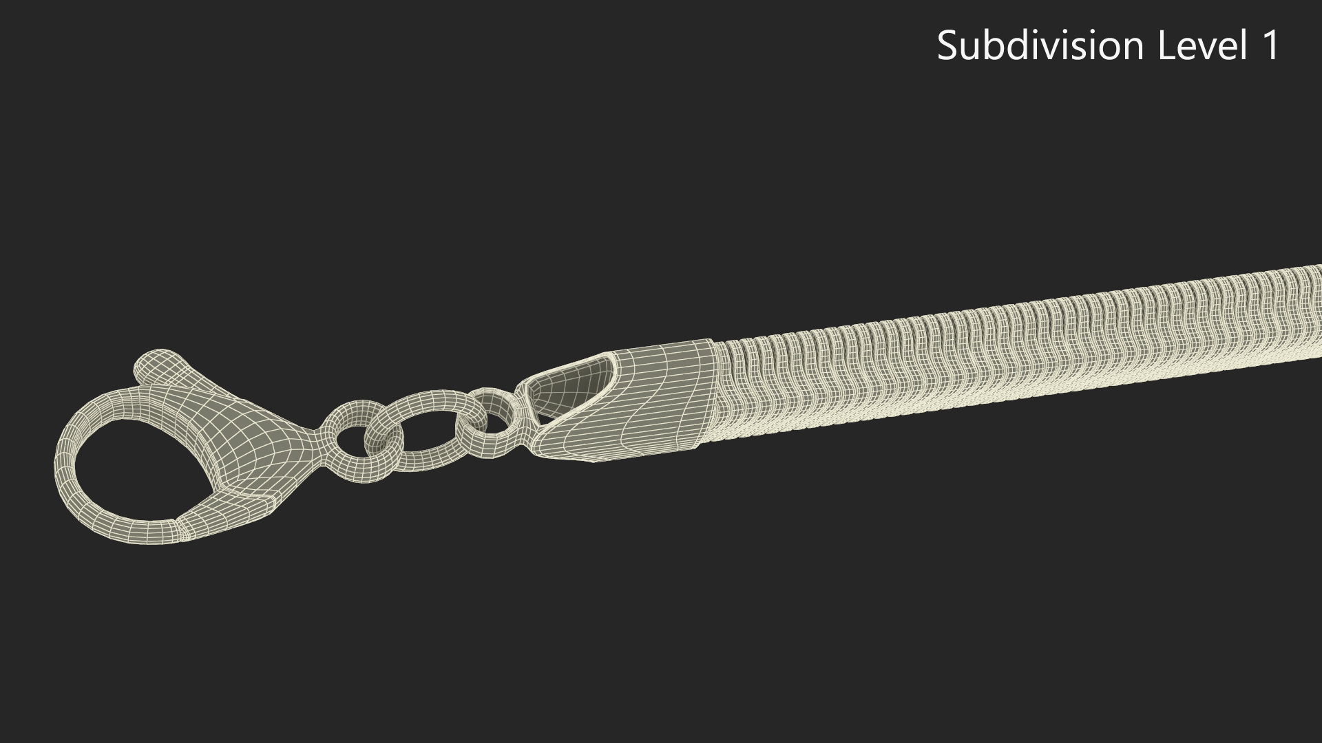 Snake Jewelry Chain Gold 3D model