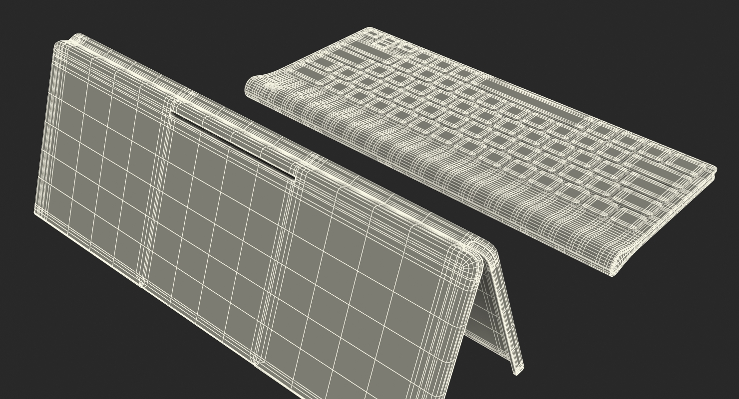 3D model Logitech Tablet Keyboard for iPad Rigged