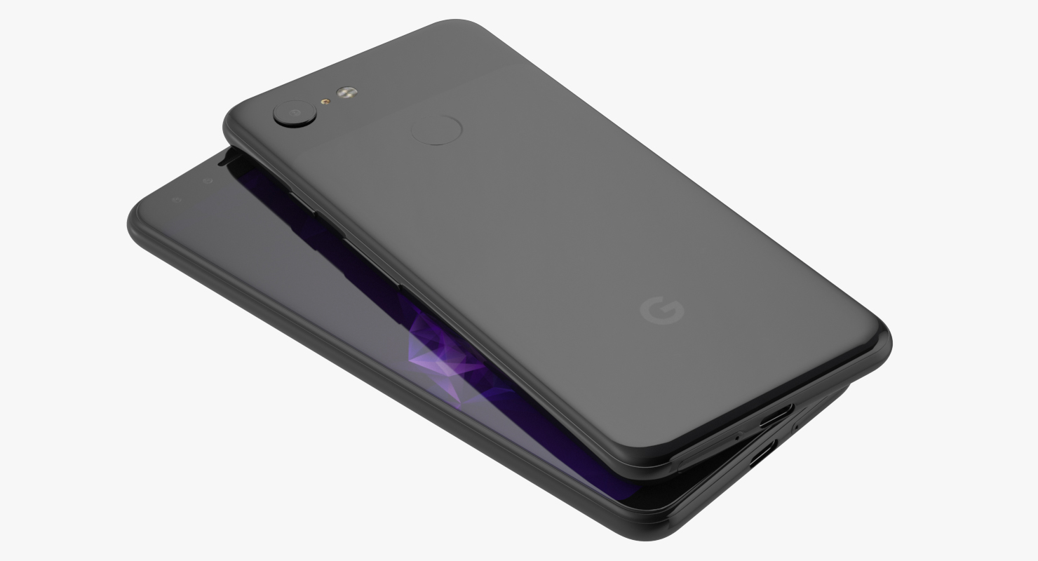 3D model Google Pixel 3 Black