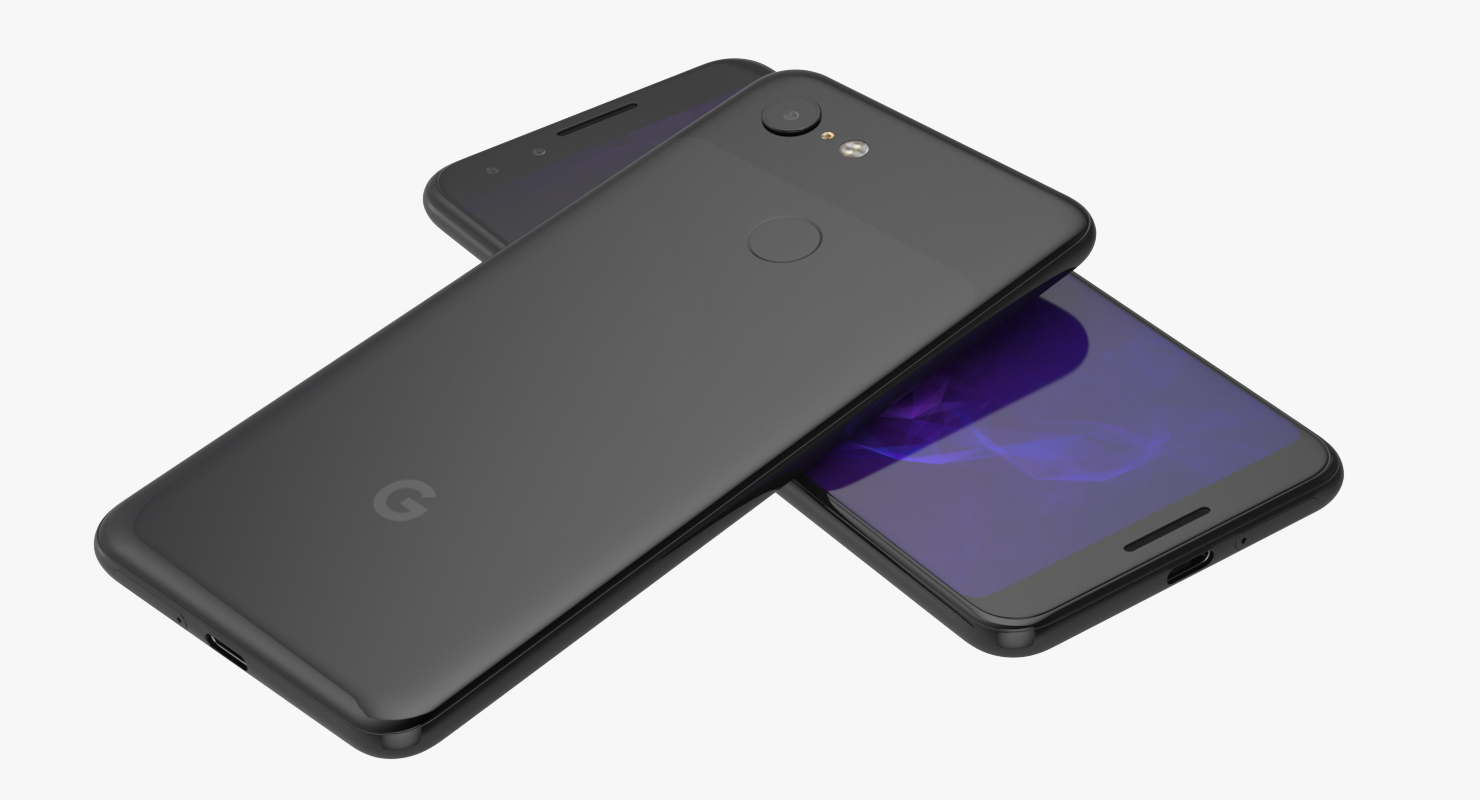 3D model Google Pixel 3 Black