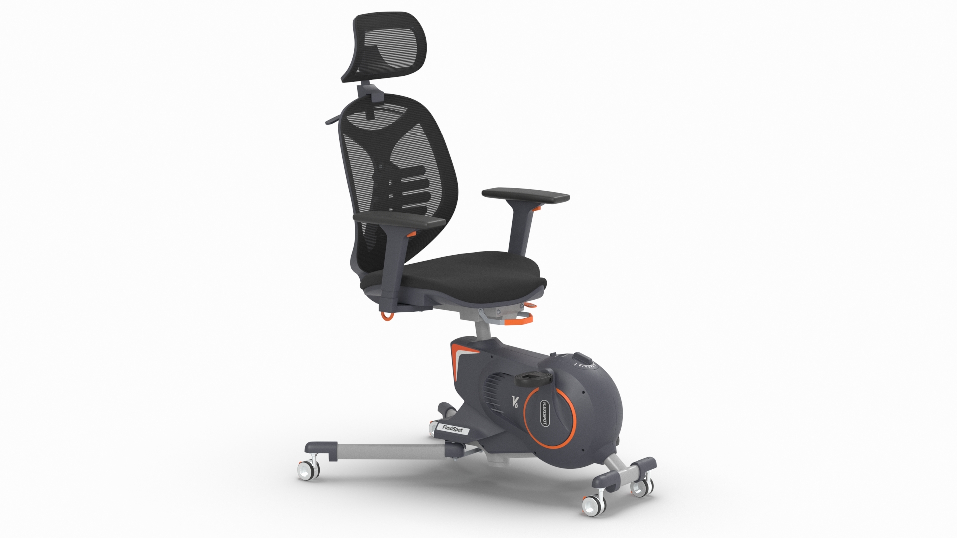 3D model Office Fitness Chair Gray